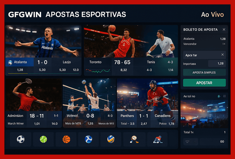 Apostas esportivas no cassino online GFGWIN